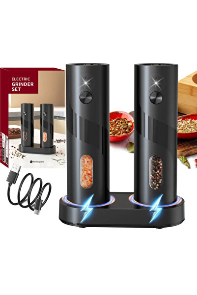 SONREİR MPI PG-5 Baharat Öğütücü 110 ml Şarj Edilebilir Elektrikli Otomatik T...