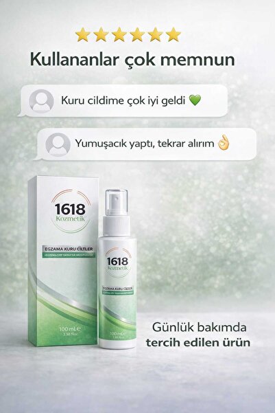 1618 Kozmetik Egzama Kremi (Kuru Cilt) 100 ML
