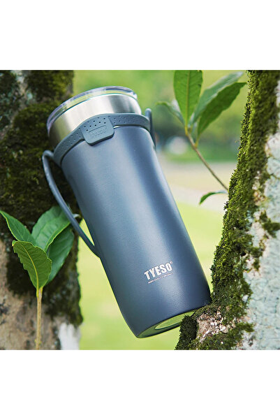 Tyeso SoulMate Tumbler Vakumlu Paslanmaz Çelik Silikon Askı 710 ML Mavi