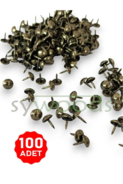 sywoods Mini kabara raptiye 6.5 mm 100 adet koltuk sandalye ahşap dekorasyon ...