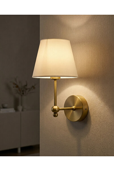 Buiva Modern Kablosuz Duvar Aplik Lampe Pilli Aplik Eskitme Gold Pil İle Çalı...