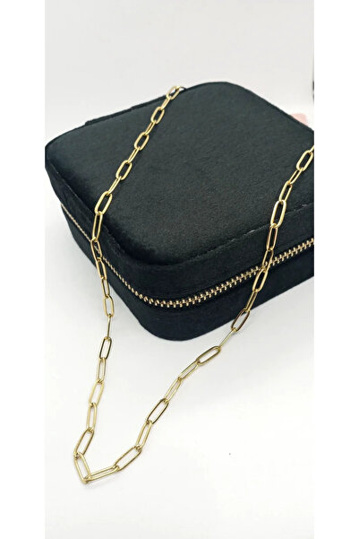 ndjewelry سلسال مشبك ورق ذهبي اللون