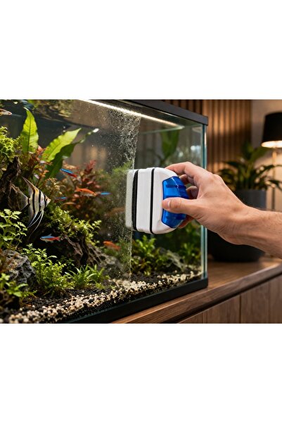Venusaqua 805 Mıknatıslı Akvaryum Camı Temizleyici Mın