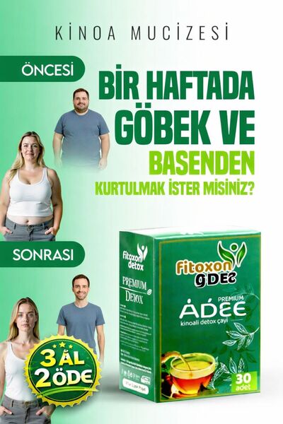 Bahar Kids Özel Formül Kinoalı Detox Organik Karışık Çayı 1li set 30