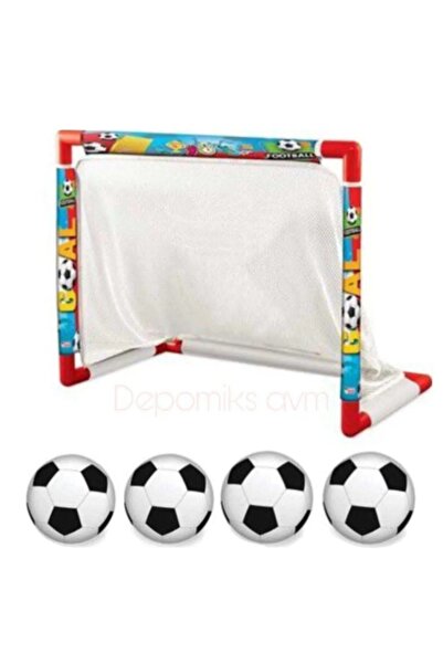 Genel Markalar Oyuncak Minyatür Futbol Kalesi Seti 4 top hediye