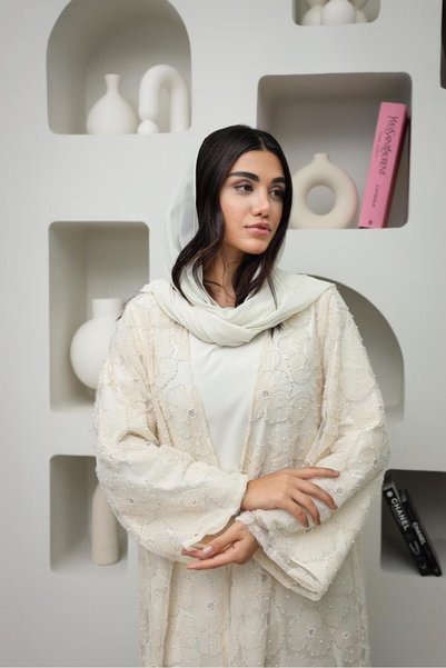 Bond Bling Abaya Set – Elegant & Modest Long Abaya for Women | Refined Daily & Evening Wear