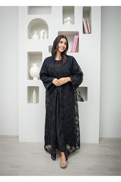 Bond طقم عباية مرصعة بالجواهر – عباية طويلة أنيقة ومحتشمة للنساء | ملابس يومي...