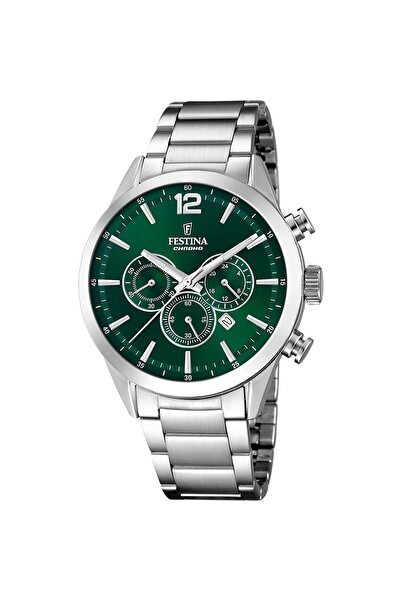 FESTİNA ساعة يد رجالية كرونوغراف خالدة طراز F20343/B