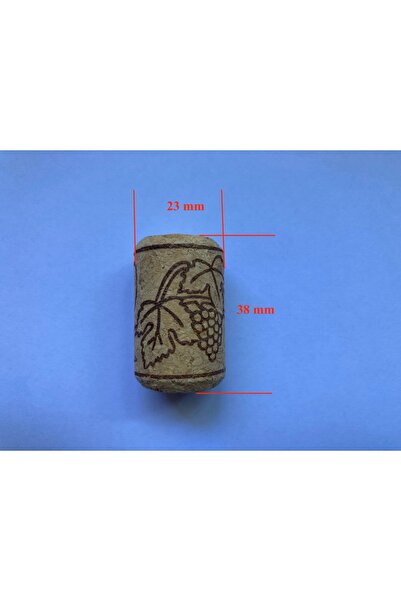 yeni11 borayris 38x22.5 mm 50 Adet Aglomere Şişe Mantar Tıpası