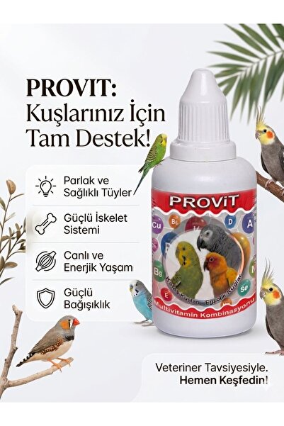 Force Provit Multi Vitamin Komplex Muhabbet kuşu Papağan Kanarya için Likit Vitamin