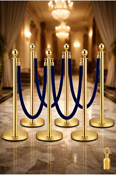 Grand City Media ستاند حاجز تنظيم الحشود والمسارات – الطقم الذهبي الملكي والح...