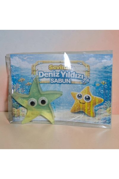 shop Fun Starfish Soap – 5 Pieces of Children's Soap with Natural Glycerin and Moving Eyes