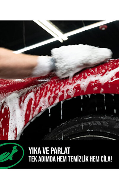Turtle Wax Cilalı Oto Yıkama Şampuanı Yıkama Eldiveni Konsantre 1 Litre Parlaklık & Koruma 60 Yıkama Ph Dengeli