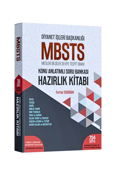 Yazarın Kendi Yayını MBSTS HAZIRLIK KİTABI Konu Anlatım ve Soru Bankası