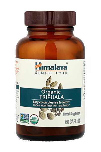 Himalaya Organic Triphala, 2 Month Supply, for Colon Cleanse, Detox & Occasio...