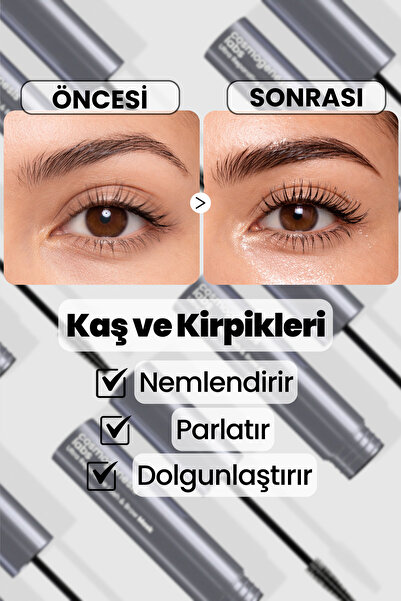 Cosmogenesis Labs Kaş Kirpik Maskesi 9.5ml - Su Bazlı Parlatıcı Nemlendirici Onarıcı Vegan (%1 KERATİN – BİOTİN)