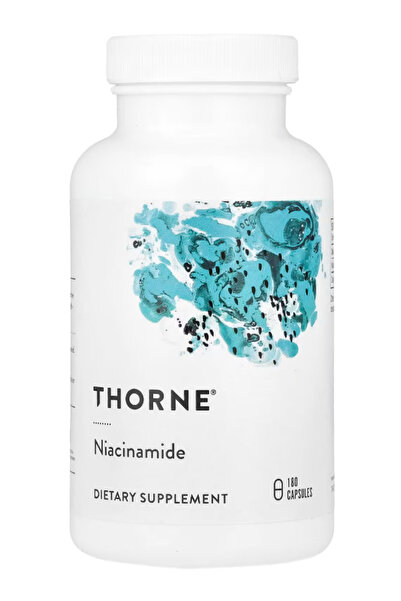 Thorne Niacinamide - 500mg Niacin - Non-Flushing Form of Vitamin B3 - Support...