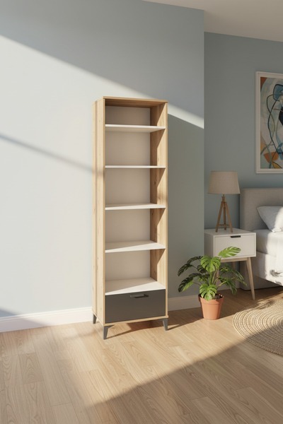 Dienni Arges Dolap 5 Raflı 60x30x221 Çam-Aytaşı