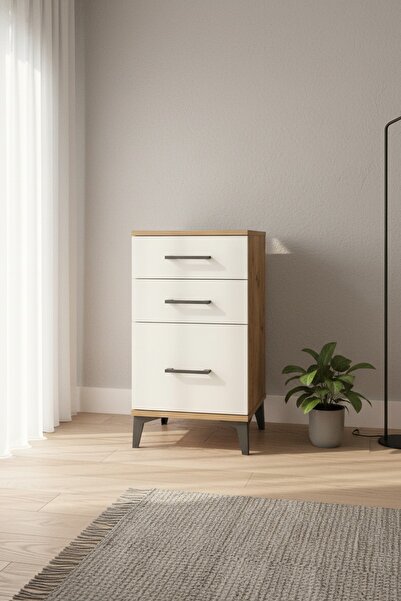 Dienni Kronos Komodin 3 Çekmeceli 44x59x80 Çam-Aytaşı
