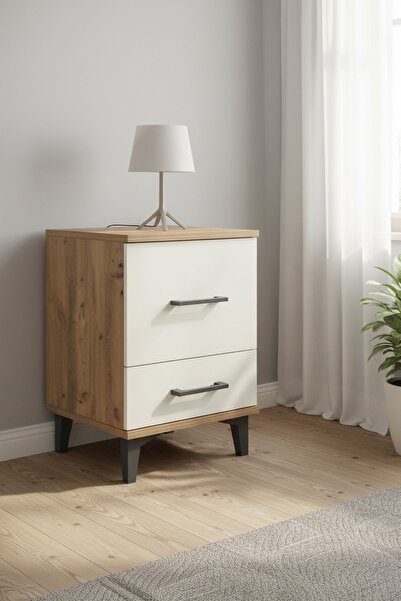 Dienni Hyperion Komodin 2 Çekmeceli 44x44x64 Çam-Aytaşı