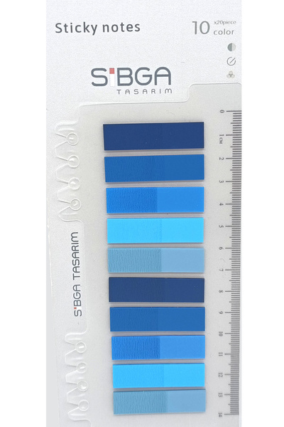 sibga tasarım Διαφανές πολύχρωμο χαρτί σημειώσεων Post-It - Αυτοκόλλητο σελιδ...