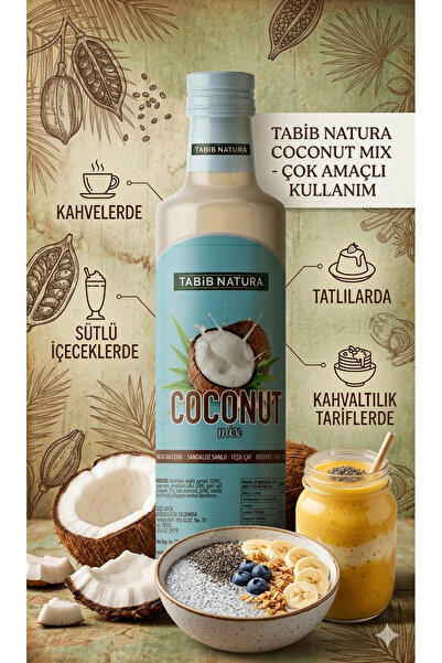 aleyna baharat Coconut Fit Hindistan Cevizi Şurubu 250 ML -Detoks Coconut Mix