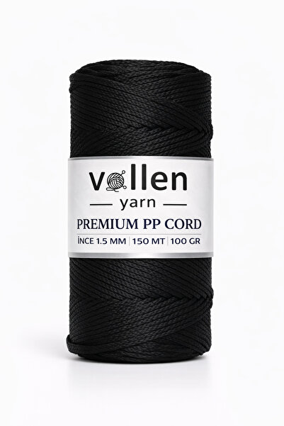 vollen yarn 1.5mm-150mt Polyester Makrome Ipi, Supla Ipi, Çanta Ipi, Bileklik...