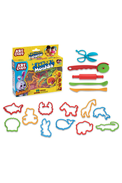 Doğan Oyuncak Dünyası Eğlenceli Kalıplar (19 Parça) - Oyun Hamuru Seti - Hamu...
