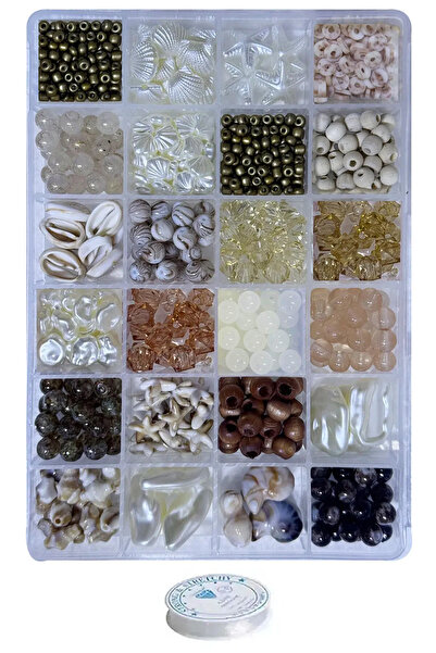 By MO Accessories Yaz Temalı Deniz Kabukları ve Cam ve İnci Boncuklarla Takı ...