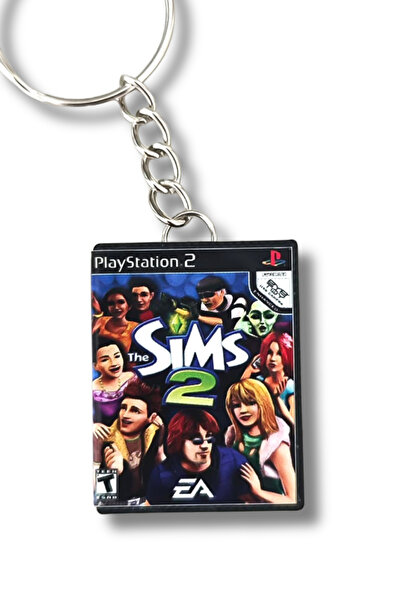 Sims 2 Ps2 Retro Minyatür Oyun Kutusu Anahtarlık