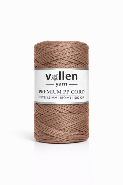 vollen yarn 1.5mm-150mt Polyester Makrome Ipi, Supla Ipi, Çanta Ipi, Bileklik...