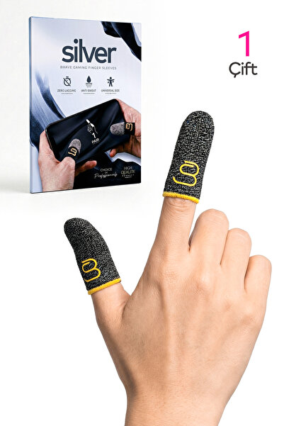 Bhave Pubg Parmaklık 1 Çift-pubg Parmak Eldiveni- Silver Ter Geçirmez Oyuncu ...