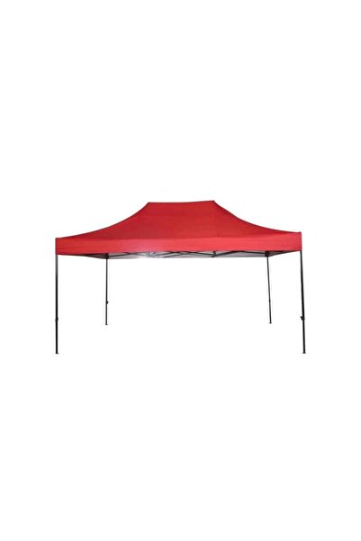 FOXMAG24 Cort tip pavilion metalic pentru gradina, impermeabil 3×4.5 metri, rosu