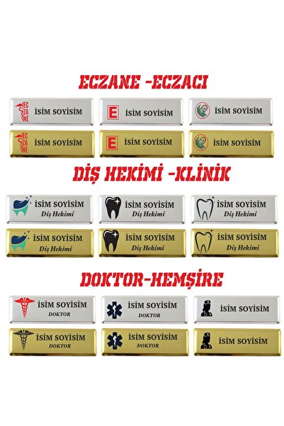 SIRADIŞI REKLAM PERSONEL YAKA İSİMLİK PREMİUM METAL 1 ADET