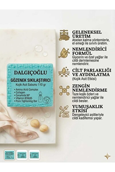 Gözenek Sıkılaştırıcı Kojik Asit Sabunu 110 gr