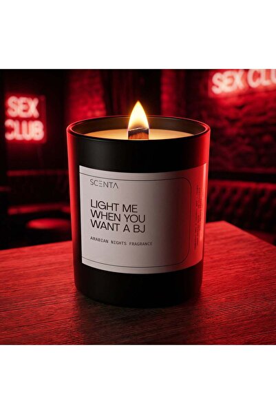 Scenta Lumânare parfumată Light me when you want a BJ - Mic - 10cl
