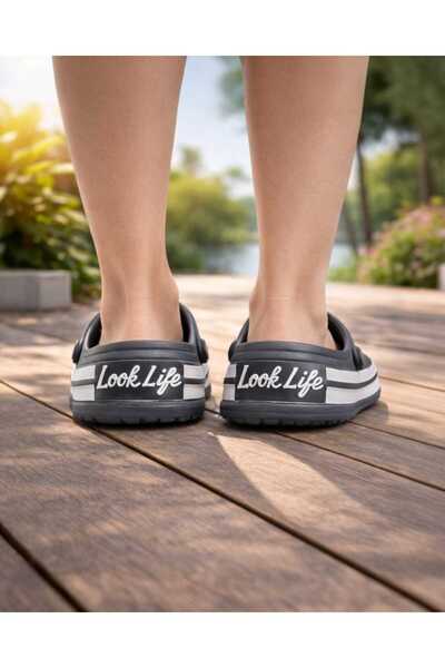Look Life Papuci de casă, de plajă, de grădină, de piscină, confortabili, pentru zi cu zi
