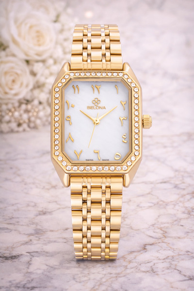 belona Luxury Women's Waterproof Stainless Steel Watch, Premium Gift Box Edition