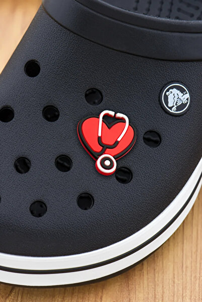Apptakı Sağlıkçı Steteskop Kalp Crocs Süsü Bileklik Terlik Süsü Charm Terlik ...