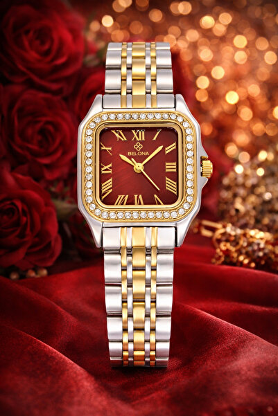 belona Luxury Women's Waterproof Stainless Steel Watch, Premium Gift Box Edition