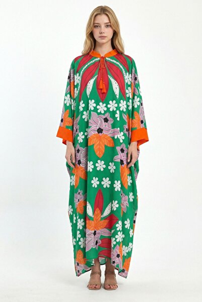 loia Women's Green Printed Maxi Length Woven Viscon Stylish Dress L26-Bcvl-25...