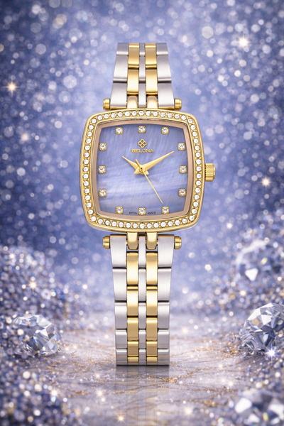 belona Luxury Women's Waterproof Stainless Steel Watch, Premium Gift Box Edition