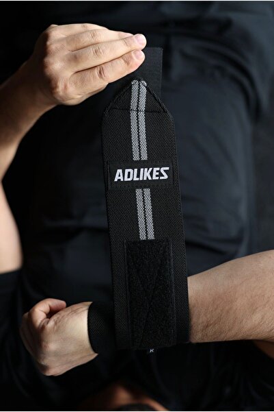 ADLİKES Fitness Crossfit Vücut Geliştirme Ağırlık Destek Bilekliği - El Bileği Koruyucu Spor Bandı