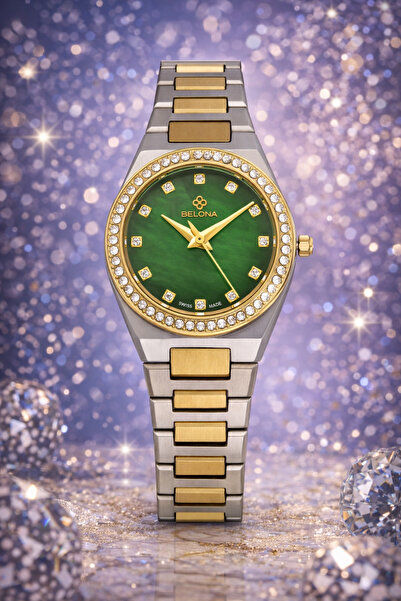 belona Luxury Women's Waterproof Stainless Steel Watch, Premium Gift Box Edition