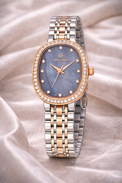 belona Luxury Women's Waterproof Stainless Steel Watch, Premium Gift Box Edition