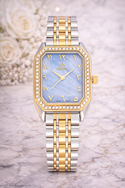 belona Luxury Women's Waterproof Stainless Steel Watch, Premium Gift Box Edition