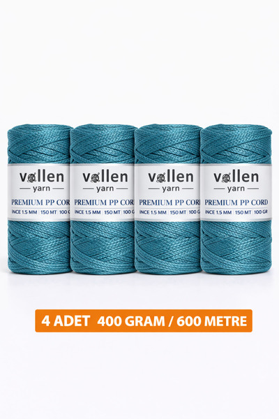 vollen yarn 600m Polyester Makrome Ipi, Supla Ipi, Çanta Ipi, Bileklik Ipi,ma...