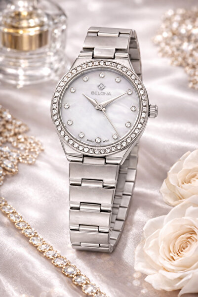 belona Luxury Women's Waterproof Stainless Steel Watch, Premium Gift Box Edition