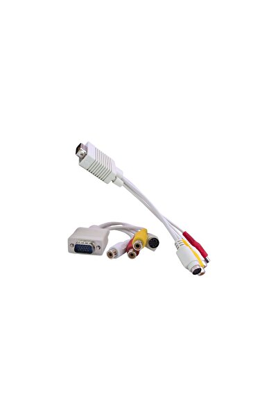 Powermaster Vga 3Rca + S Video 30 Cm Kablo