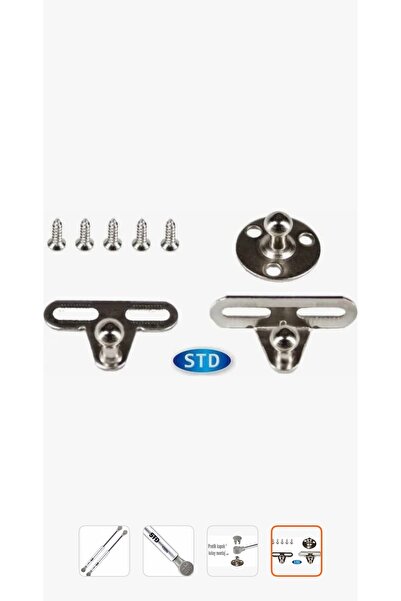 Std MARKA Dolap Kalkar Kapak Gazlı Piston Gri 100n